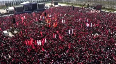 ببینید‌/ تجمع بزرگ علیه بازداشت «امام‌اوغلو» در ترکیه
