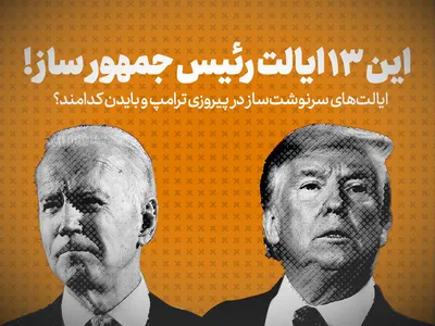 تماشا کنید: این ۱۳ ایالت رئیس جمهور ساز! / ایالت‌های سرنوشت‌ساز در پیروزی ترامپ و بایدن کدامند؟