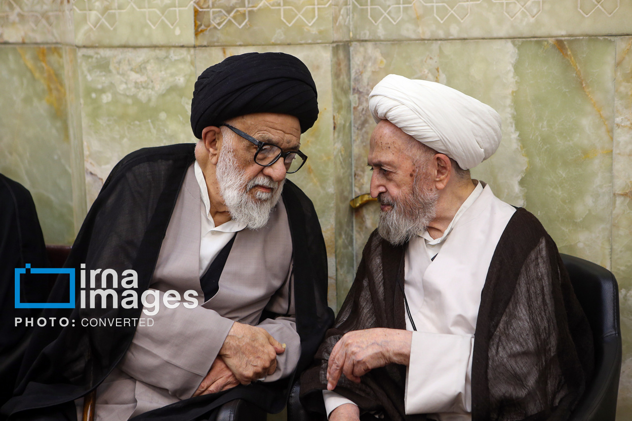 تصاویر: مراسم چهلم ارتحال آیت‌الله شبیری زنجانی در قم