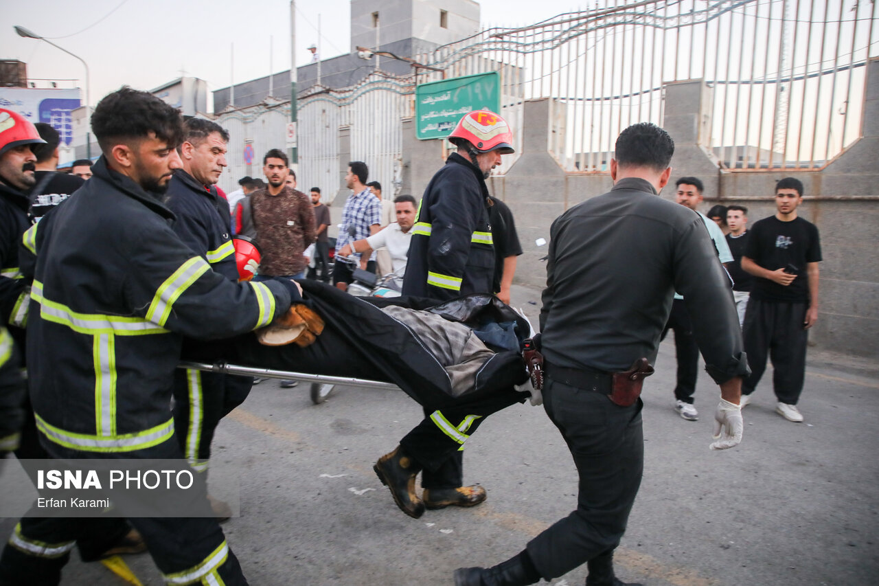 تصاویر: حادثه انفجار تانکر سوخت - سنندج