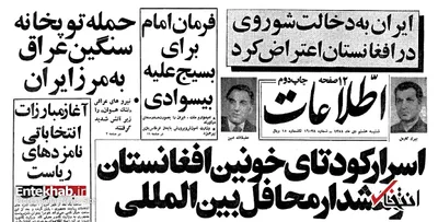 ایران به دخالت شوروی در افغانستان شدیدا اعتراض کرد
